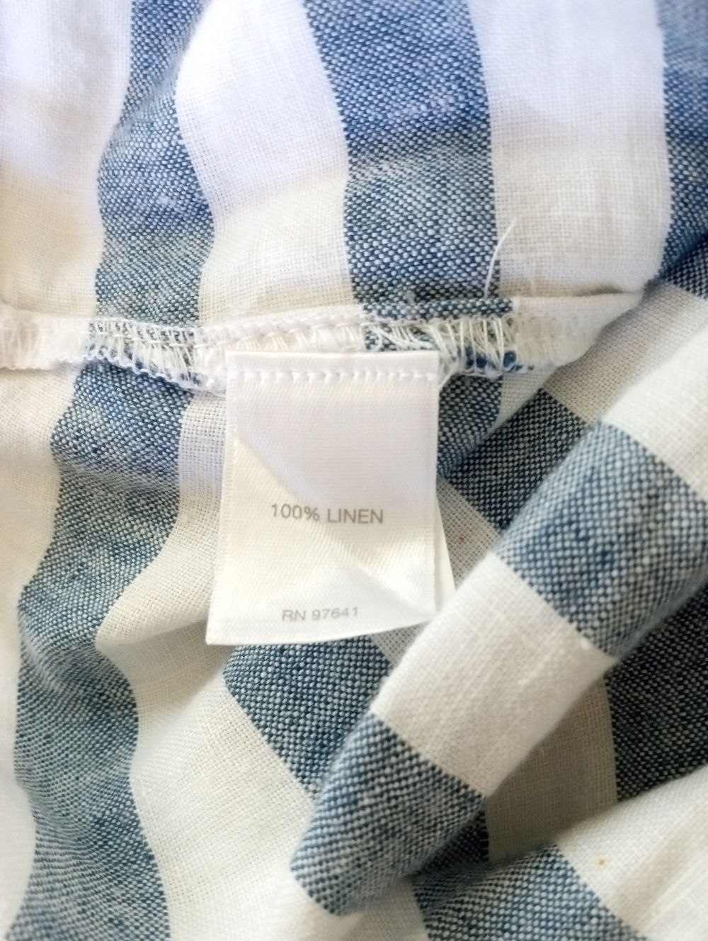 J. JILL 100% Linen Nautical Seaside Stripe Maxi Skirt| XS - Picture 8 of 9